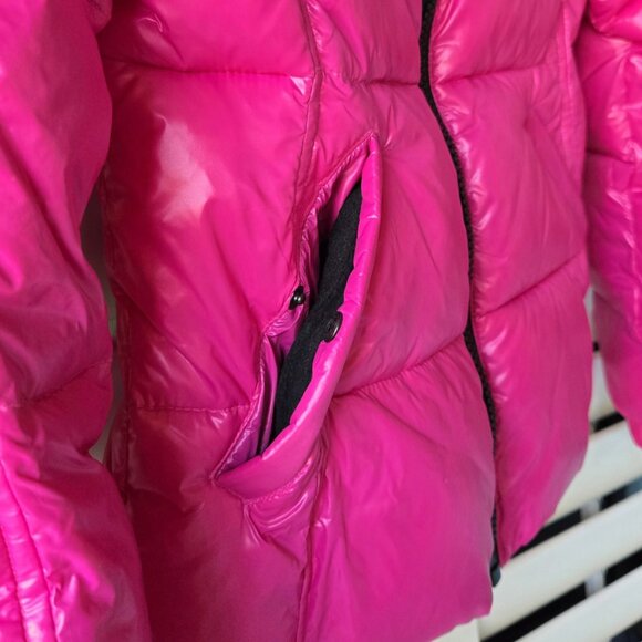 S13 Girls Gloss Mogul Glossy Puffer Jacket - Picture 7 of 9